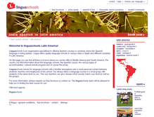 Tablet Screenshot of learn-spanish-in-latin-america.linguaschools.com