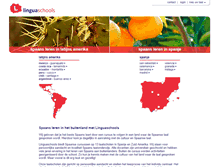 Tablet Screenshot of linguaschools.nl